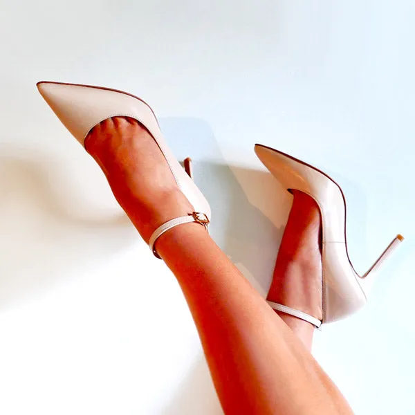 *ROBIN ankle strap - pink, 9cm size UK 3