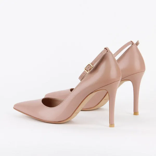 *ROBIN ankle strap - pink, 9cm size UK 3