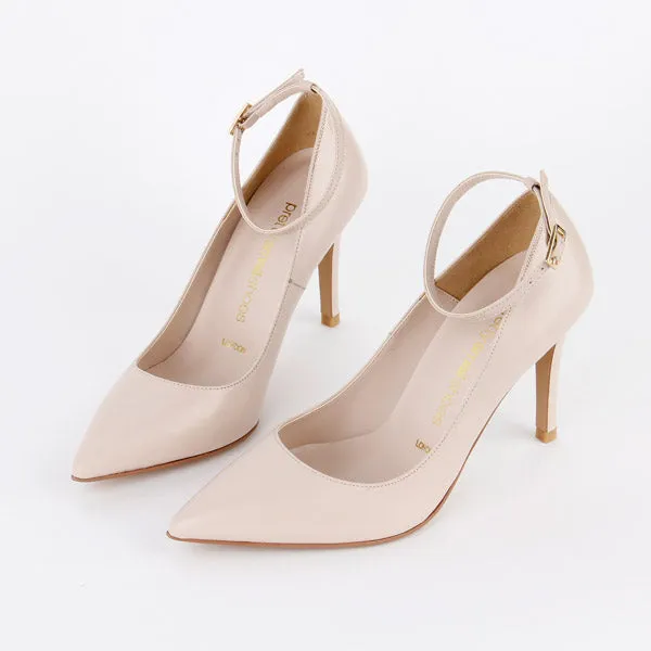 *ROBIN ankle strap - pink, 9cm size UK 3
