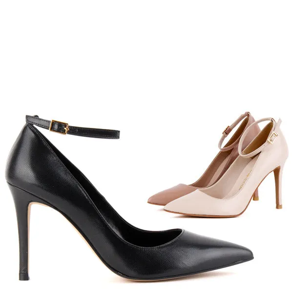 *ROBIN ankle strap - pink, 9cm size UK 3