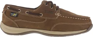 Rockport Works Men's Sailing Club Steel Toe Oxford Met Guard Brown - 4 Wide