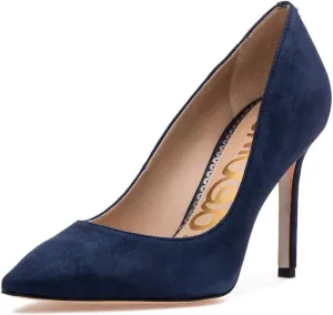 Sam Edelman Hazel Washed Marigold Stiletto Heel Pointed Toe Wide Dress Pumps