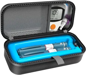 SHBC Insulin Pen Carrying Case Portable Medical Cooler Bag for Diabetes with Protective Ice Brick - Convenient to Changing Needles with Each Injection