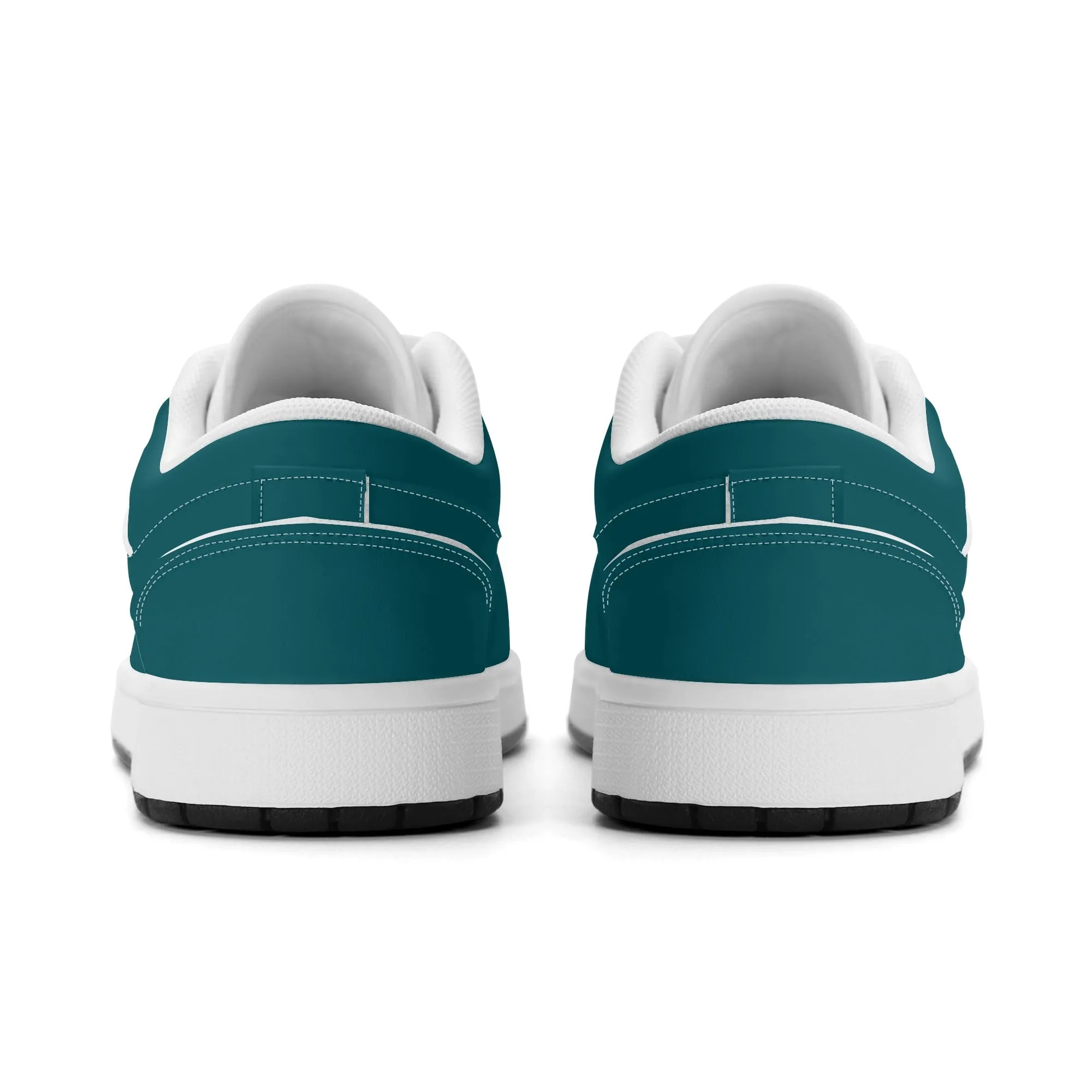 Sherpa Blue Low Top Leder Sneaker für Herren