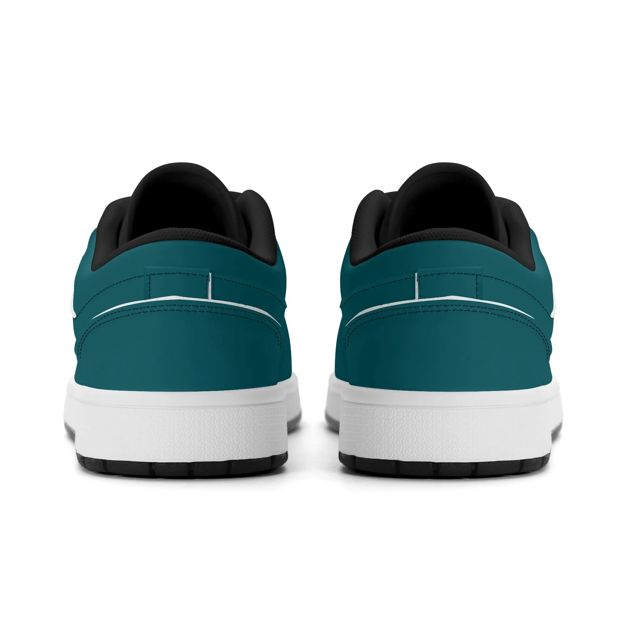 Sherpa Blue Low Top Leder Sneaker für Herren