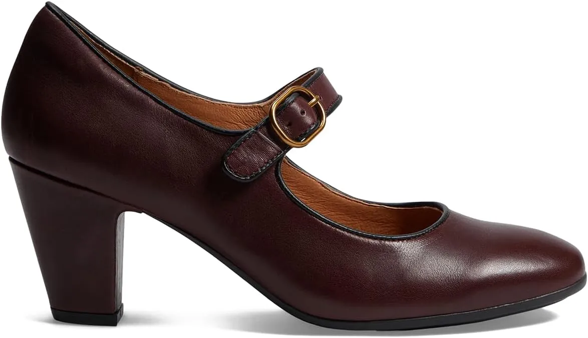 SHODENSE Women Retro Kitten Heel Mary Jane Pumps Shoes Round Closed Toe Ankle Strap Dress Sandals Chunky Block Mid Heel Two-tone Burnished Mary Janes Lolita Shoes Office Ladies Wedding Party 4-11 M US