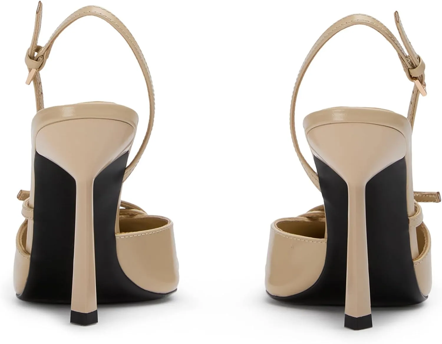 Slingback High Heels for Women Closed Pointed Toe Pumps with Buckle Strap Sexy Backless Stiletto Heeled Sandals Shoes