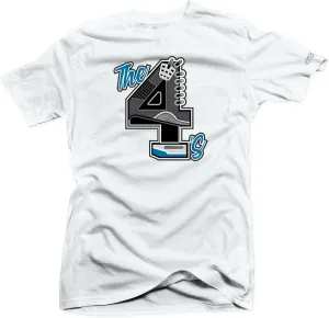 SNELOS Shirt to Match Jordan 4 Military Blue Match Jordan Tee