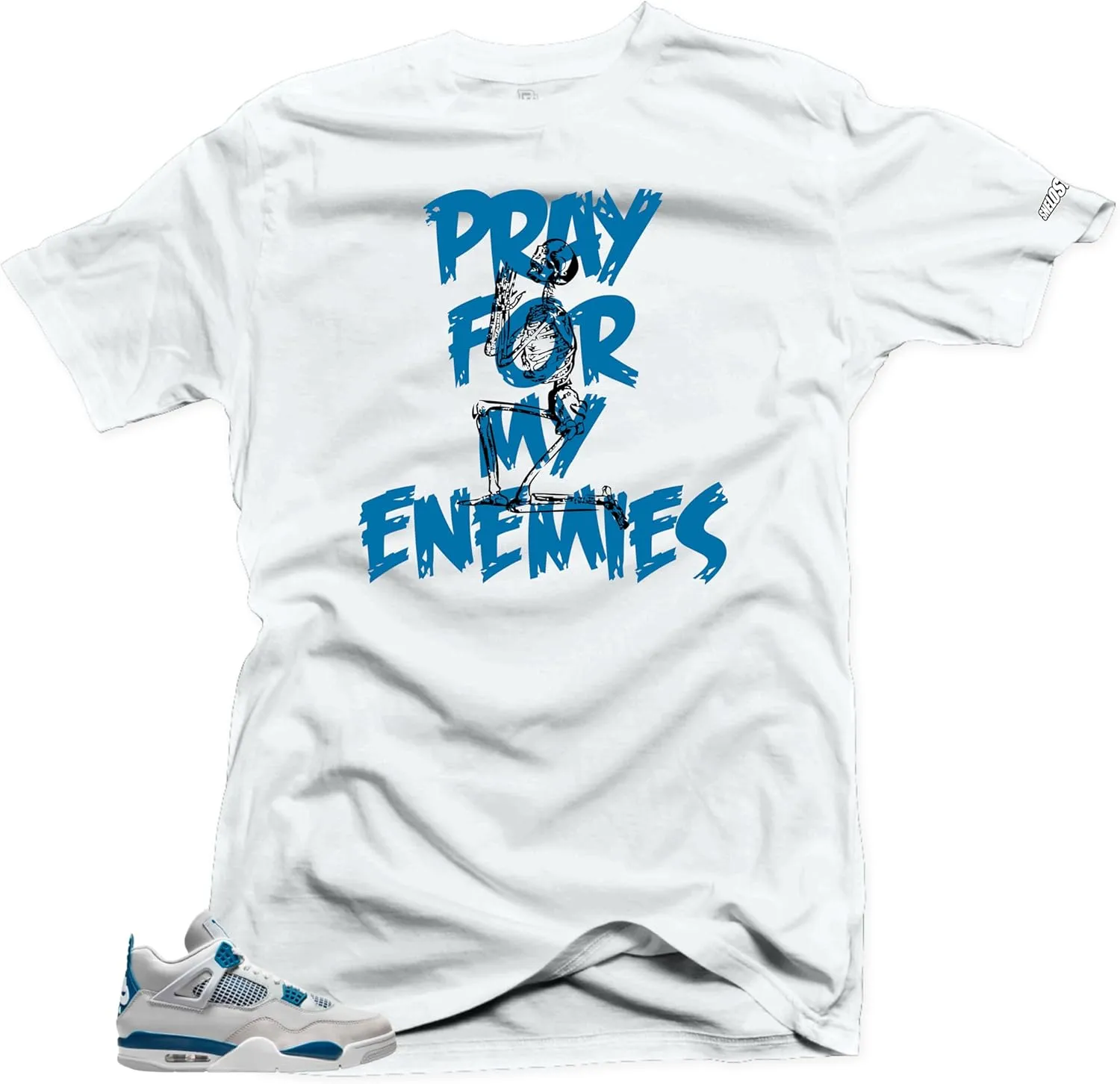 SNELOS Shirt to Match Jordan 4 Military Blue Match Jordan Tee