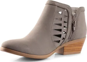 Soda Chance Women's Closed Toe Multi Strap Ankle Bootie