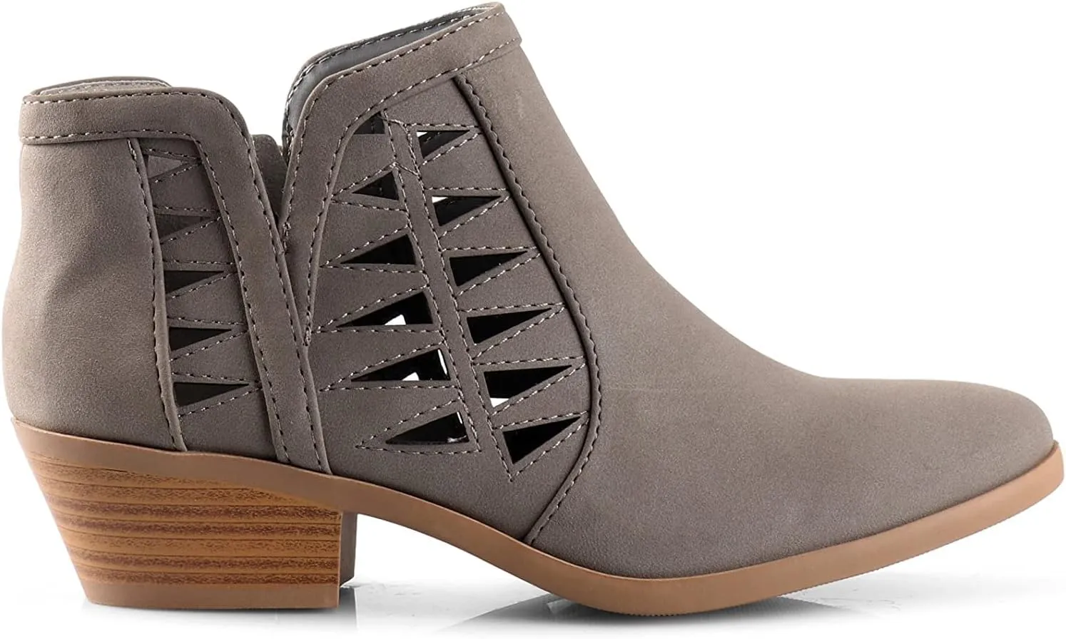 Soda Chance Women's Closed Toe Multi Strap Ankle Bootie