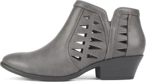 Soda Chance Women's Closed Toe Multi Strap Ankle Bootie