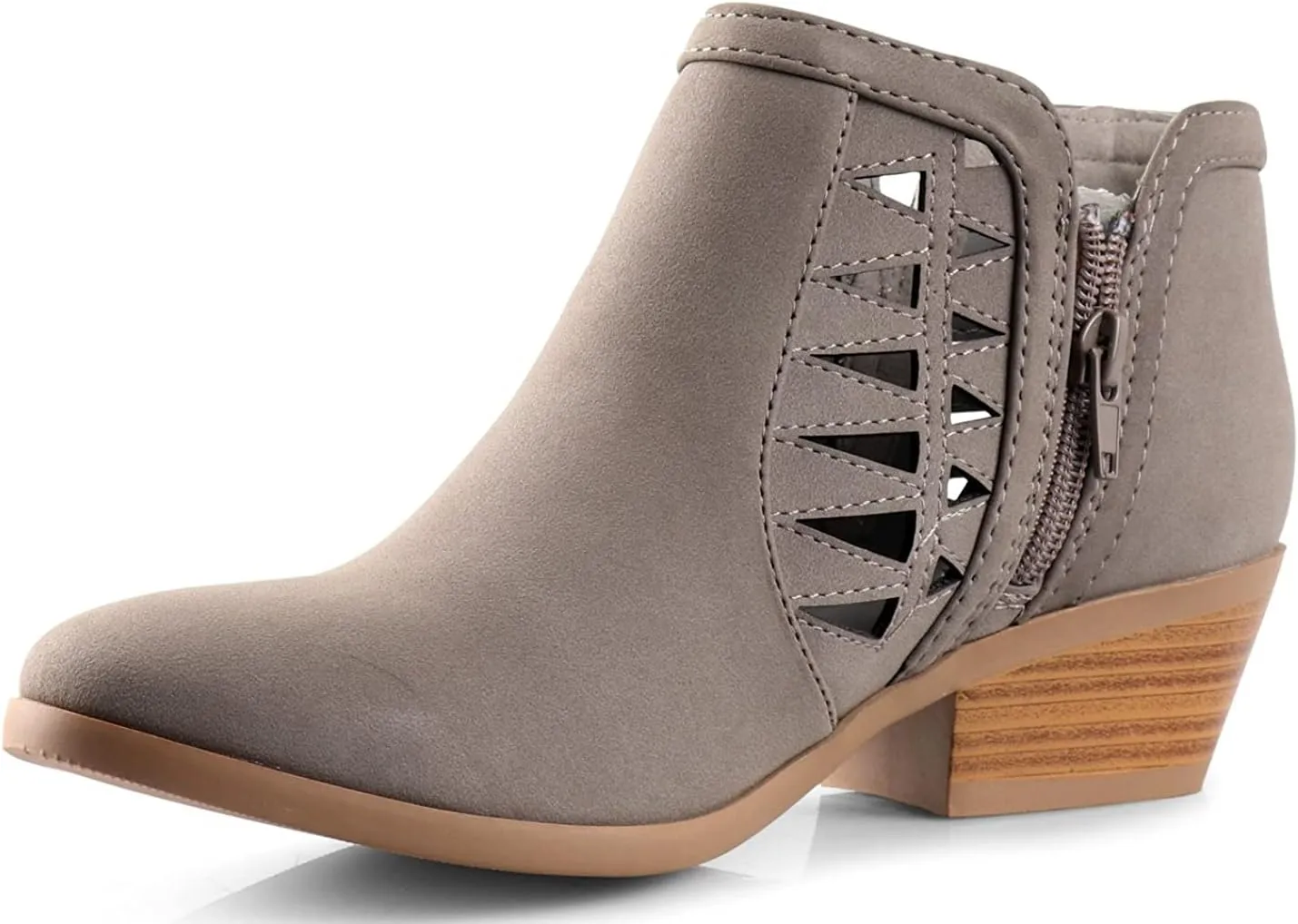 Soda Chance Women's Closed Toe Multi Strap Ankle Bootie