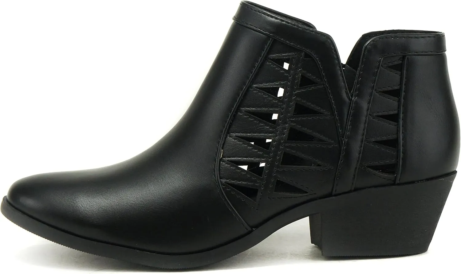 Soda Chance Women's Closed Toe Multi Strap Ankle Bootie