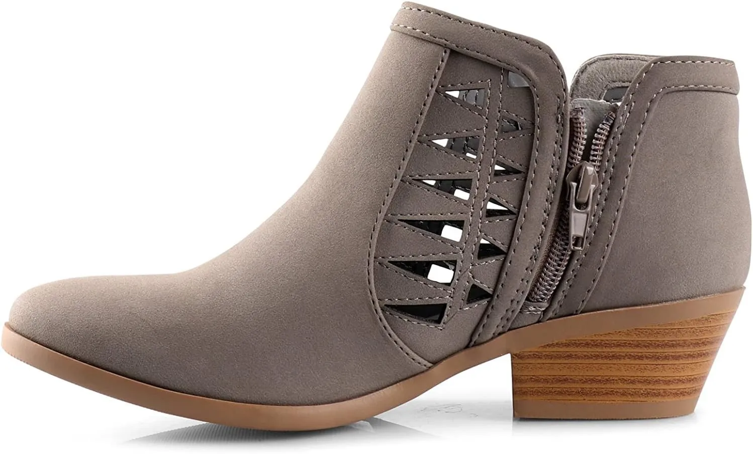 Soda Chance Women's Closed Toe Multi Strap Ankle Bootie