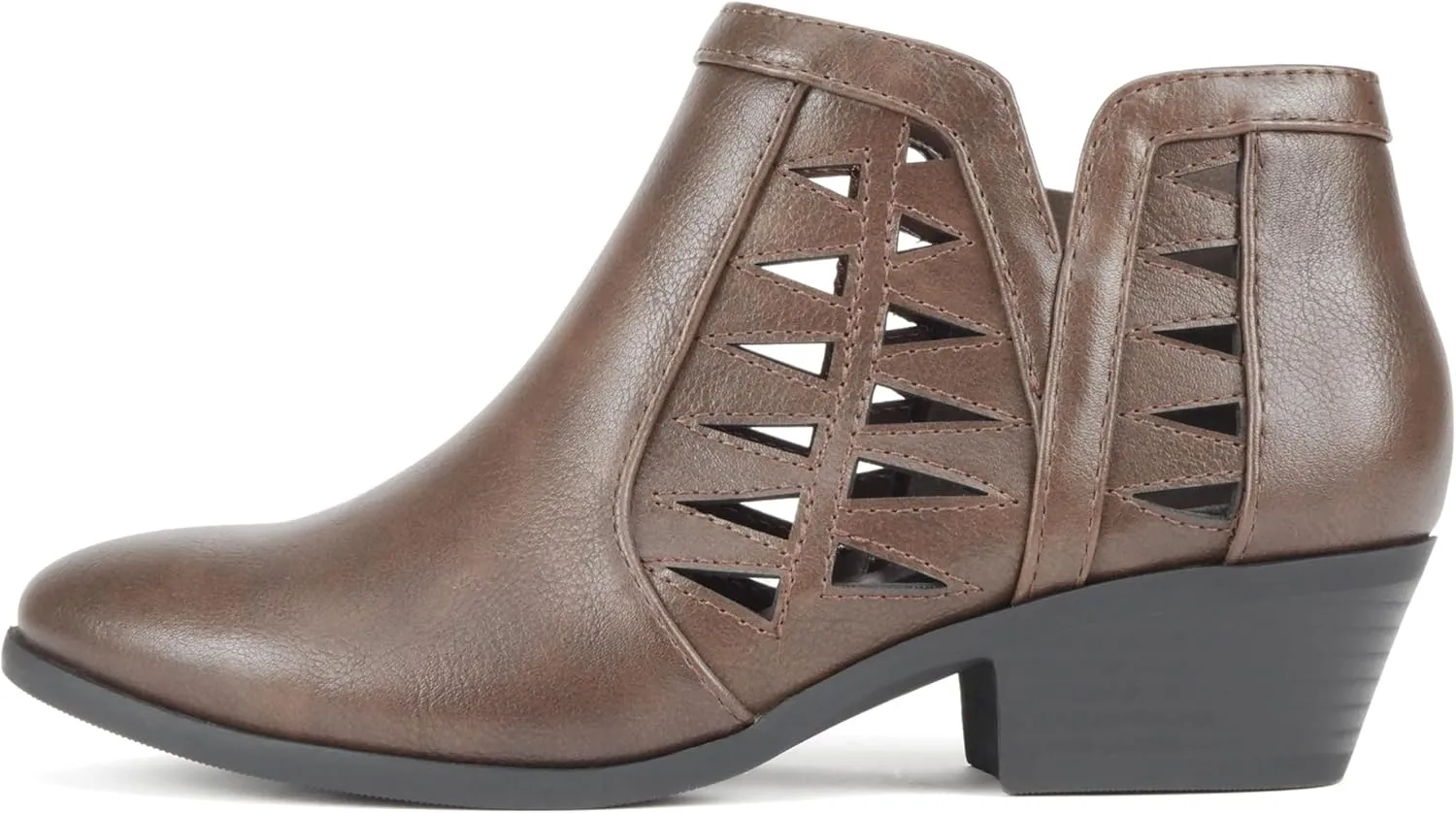 Soda Chance Women's Closed Toe Multi Strap Ankle Bootie