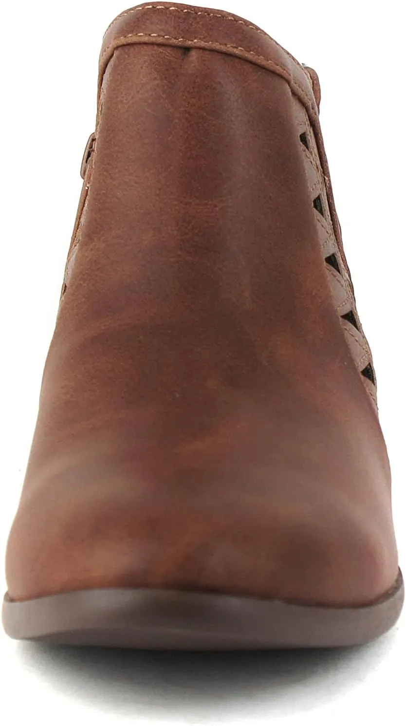 Soda Chance Women's Closed Toe Multi Strap Ankle Bootie
