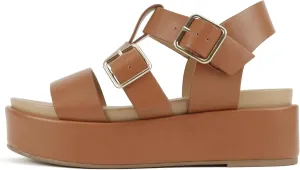 Soda “STELLAR” ~ Women Flatform Multi Strap Double Buckle Open Toe Ankle Strap Platform Wedge Sandals