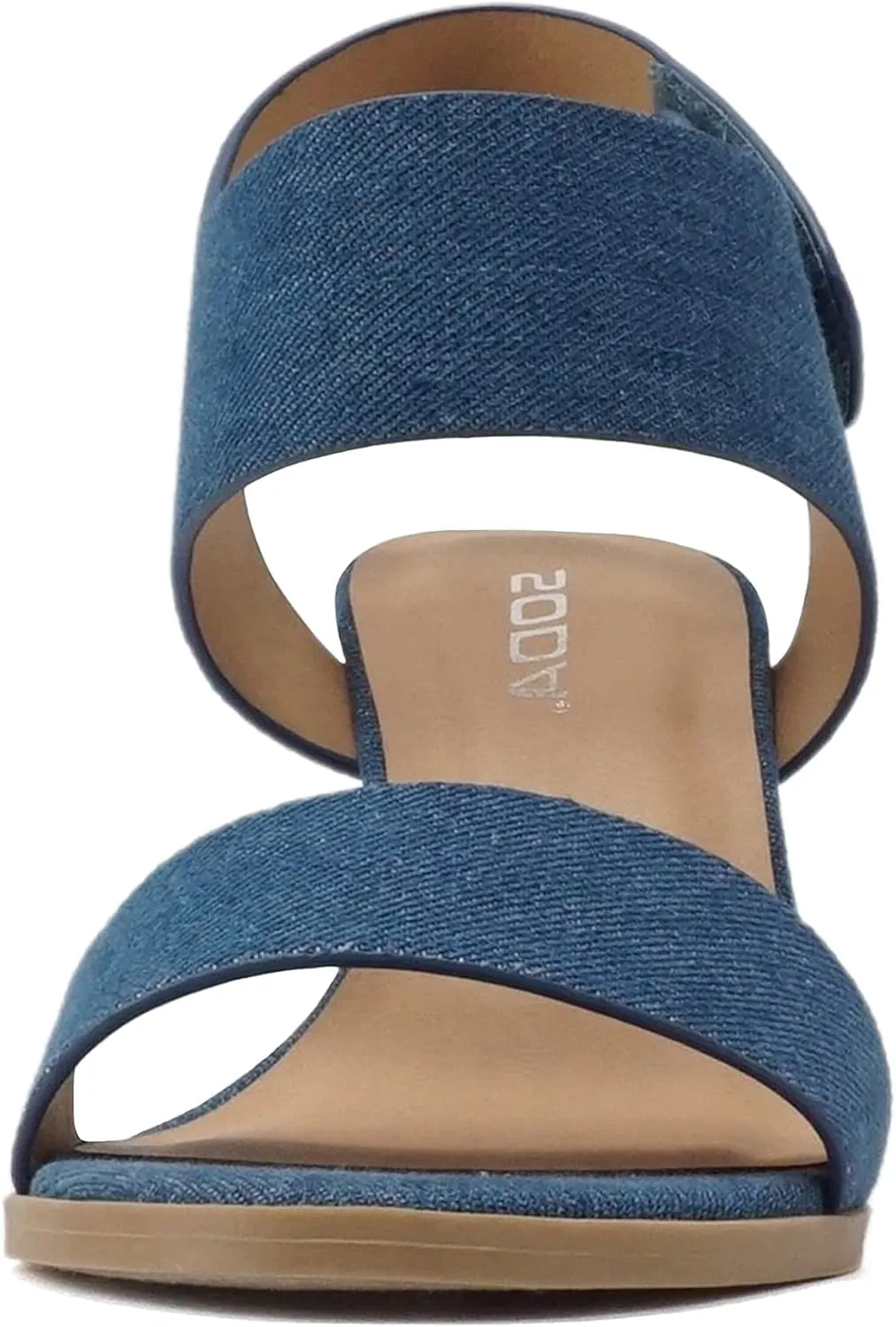 SODA Topshoeave Wait Womens Open Toe Chunky Heel Ankle Strap Shoes Block High Heel Dress Sandals
