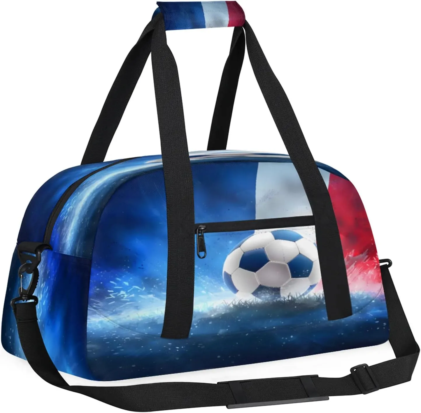 Sport Ball Soccer Small Gym Bag 18 inch Carry On Duffel Bag for Weekender Travel Sports Workout Yoga Gymnastics Dance Ballet