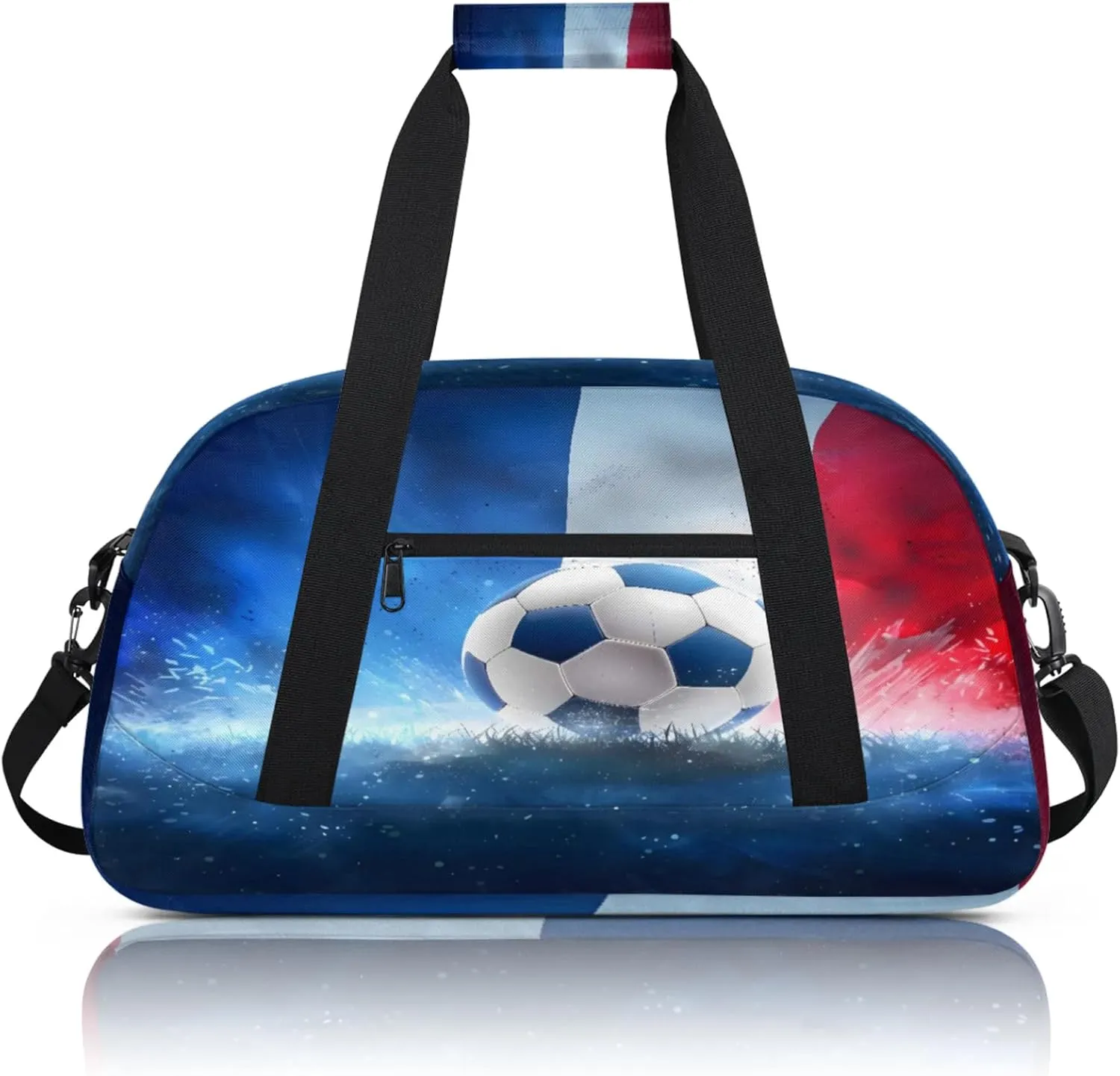 Sport Ball Soccer Small Gym Bag 18 inch Carry On Duffel Bag for Weekender Travel Sports Workout Yoga Gymnastics Dance Ballet