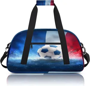 Sport Ball Soccer Small Gym Bag 18 inch Carry On Duffel Bag for Weekender Travel Sports Workout Yoga Gymnastics Dance Ballet