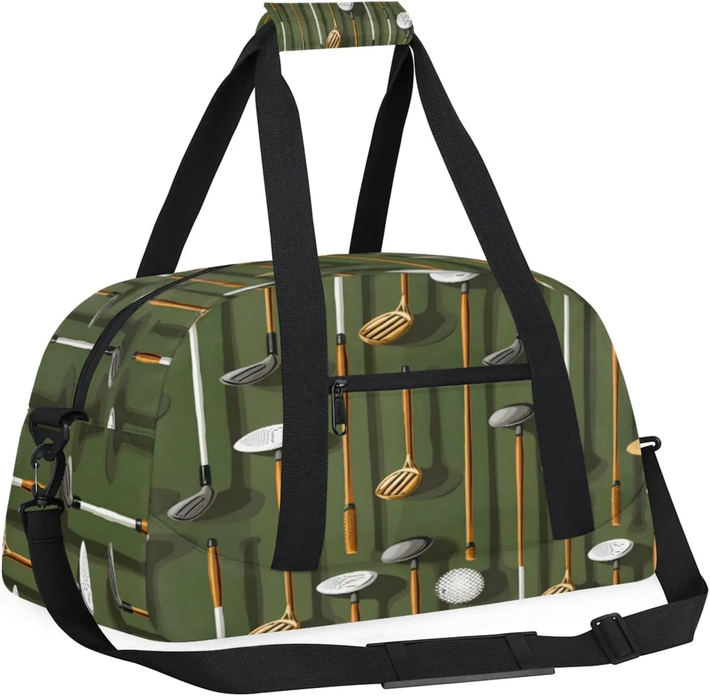Sport Golf Ball Small Gym Bag 18 inch Carry On Duffel Bag for Weekender Travel Sports Workout Yoga Gymnastics Dance Ballet