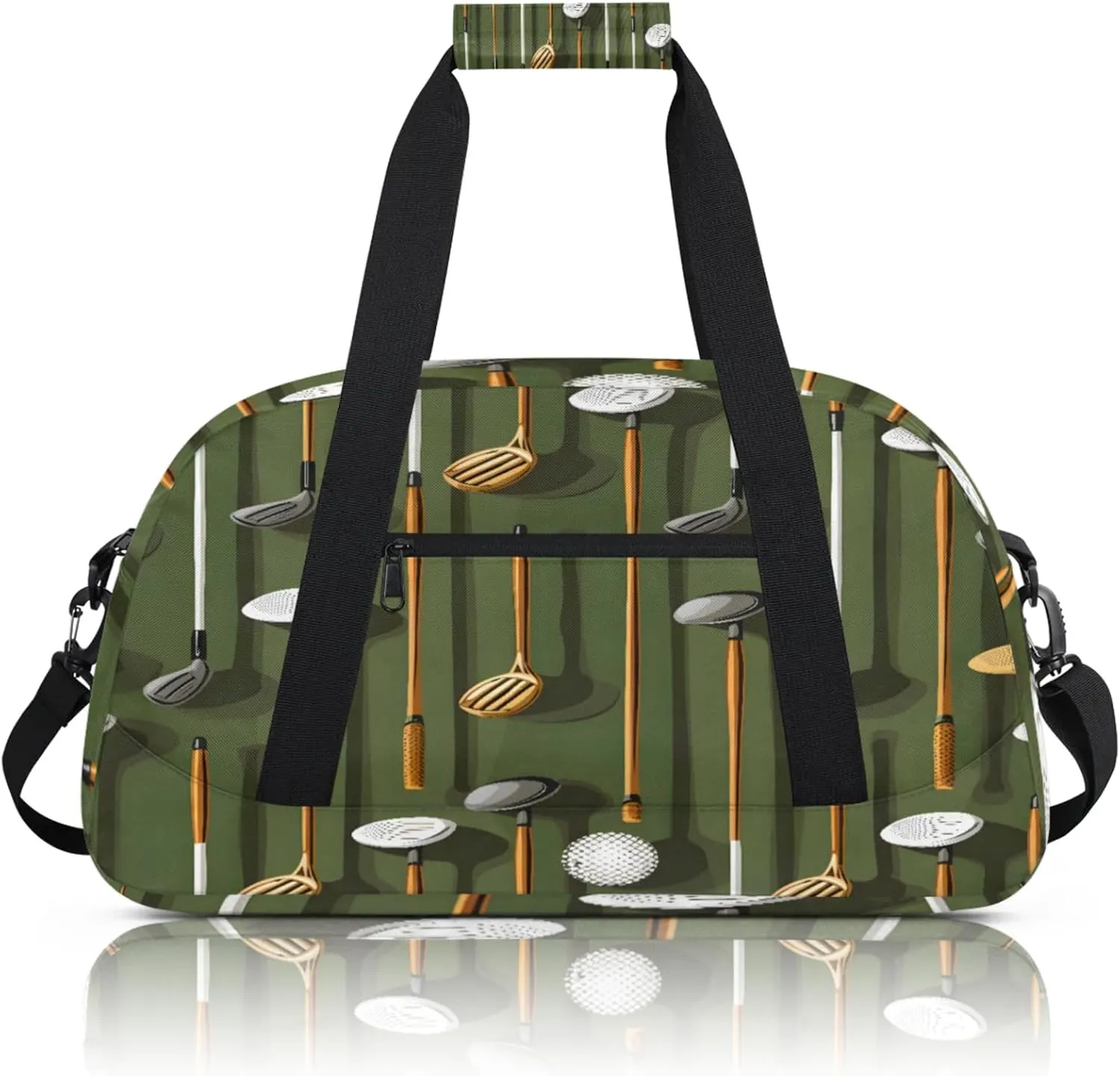 Sport Golf Ball Small Gym Bag 18 inch Carry On Duffel Bag for Weekender Travel Sports Workout Yoga Gymnastics Dance Ballet