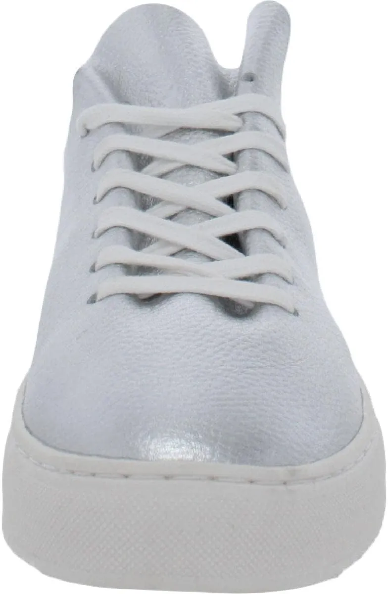Steve Madden Dorey White Leather Lace Up Rounded Toe Low Top Fashion Sneaker