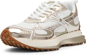 Steve Madden Women's Cyclone Sneaker, Gold Multi, 8