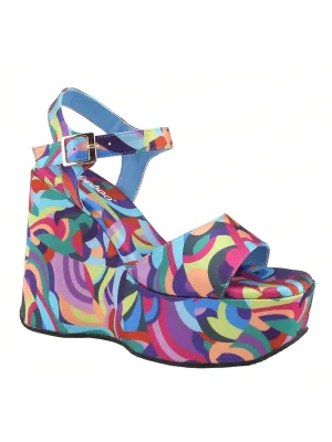 Stylish Summer Bliss: Open-Toe Ankle Strap Wedge Heels