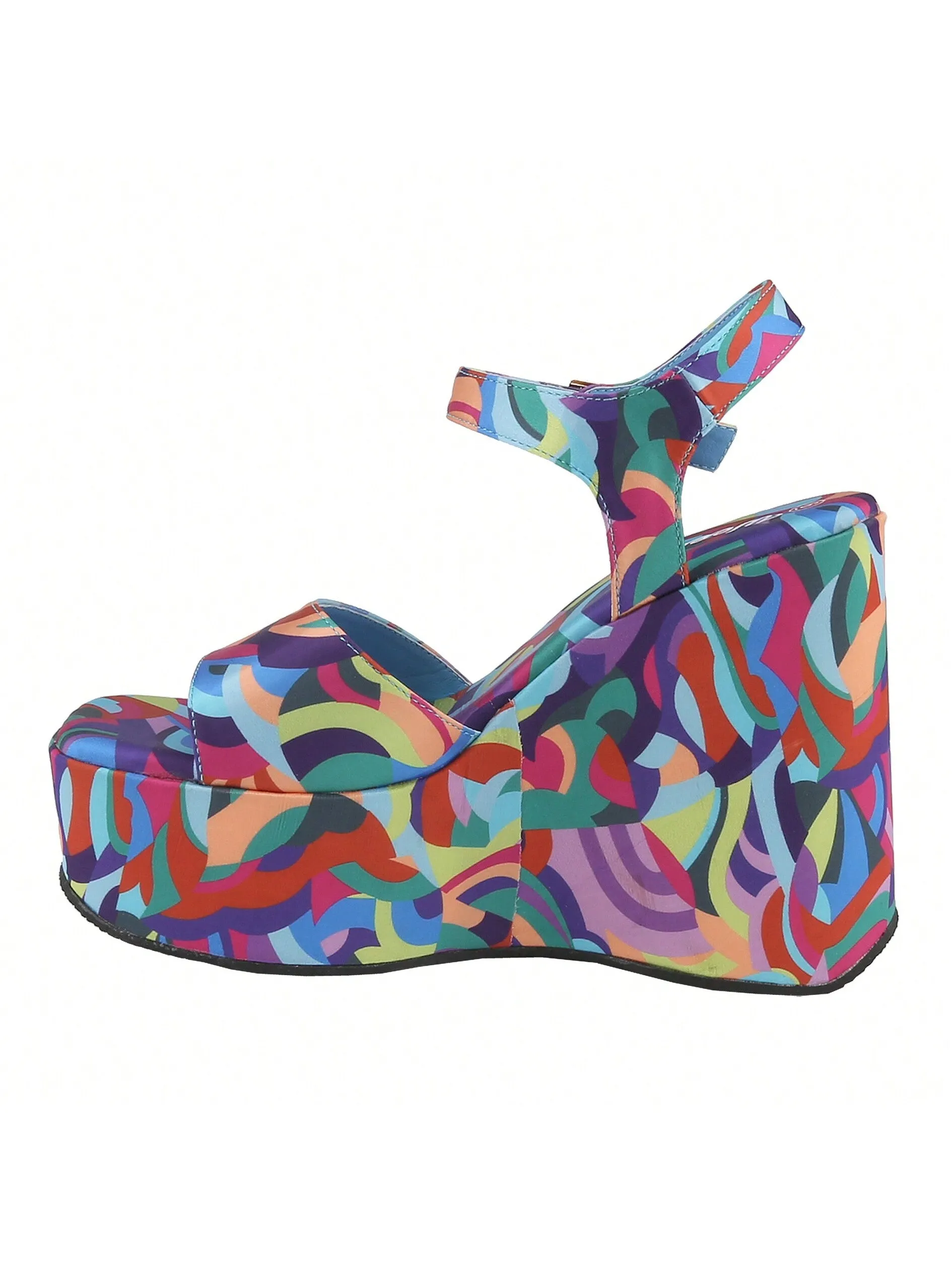 Stylish Summer Bliss: Open-Toe Ankle Strap Wedge Heels