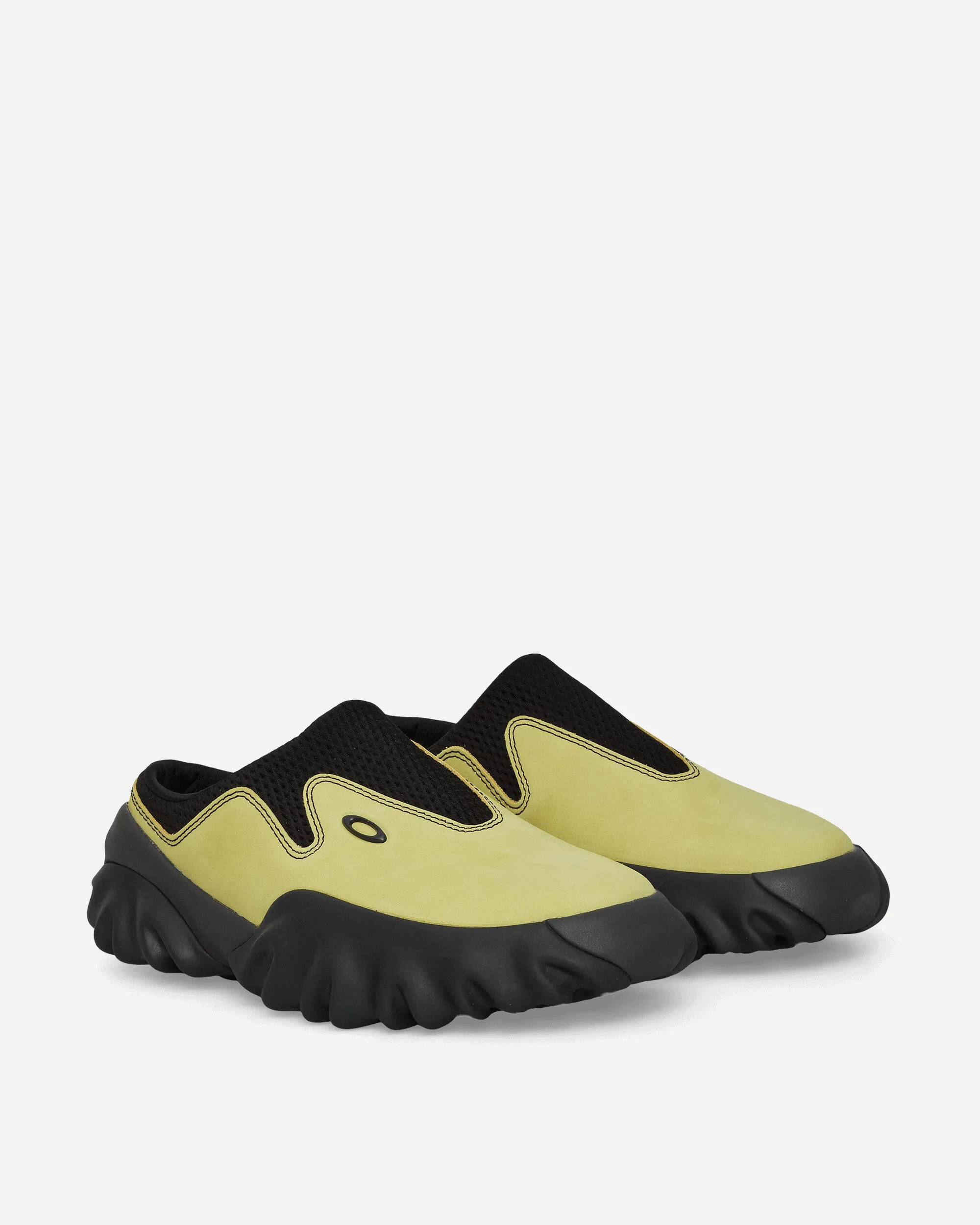 Suede Chop Saw Mules Celery / Black