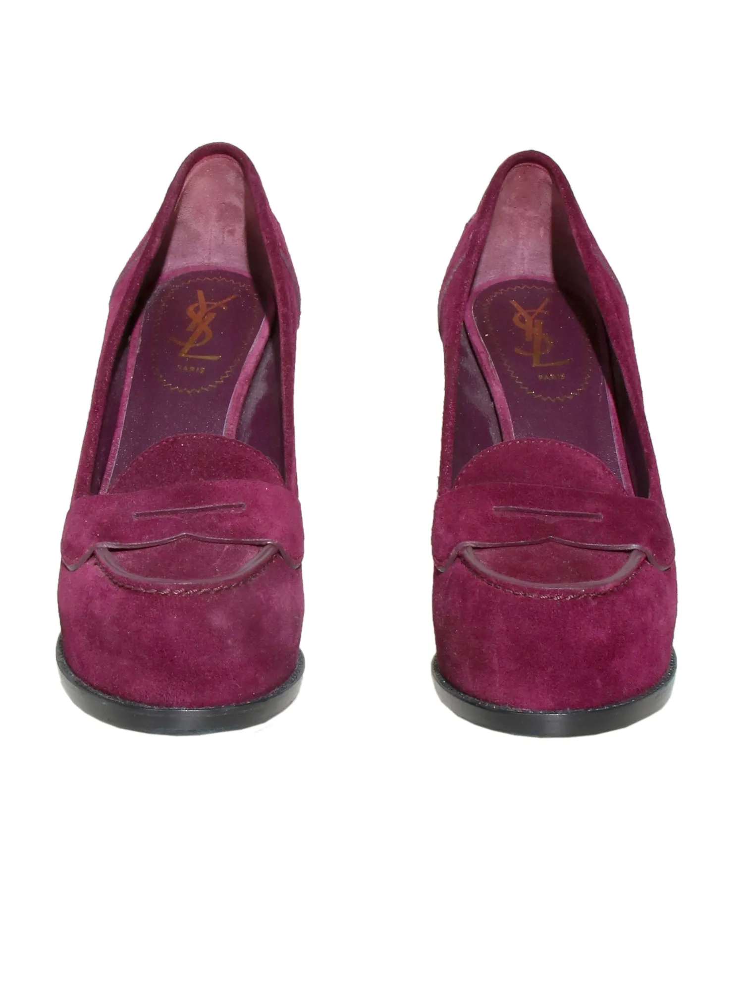 Suede Loafer Pumps