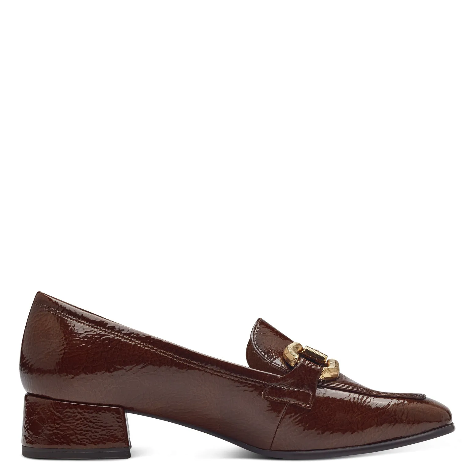 TAMARIS - 24316-305 SLIP-ON FASHION LOAFER - TAN PATENT