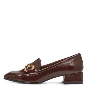 TAMARIS - 24316-305 SLIP-ON FASHION LOAFER - TAN PATENT