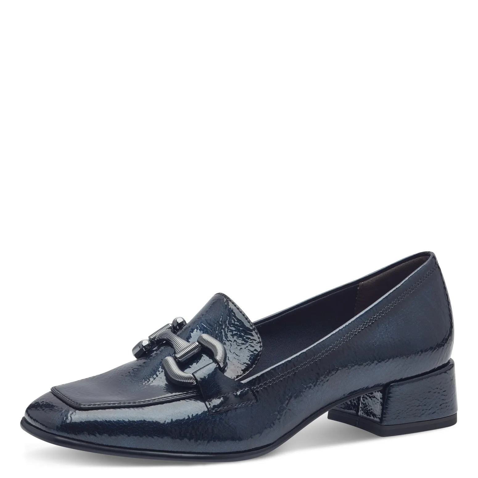 TAMARIS - 24316-805 SLIP-ON FASHION LOAFER - NAVY PATENT