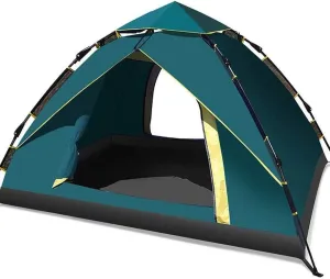 Teepee Tent for Adults 3-4 Person Family Camping Tent, Instant Automatic Pop Up Camping Tent, Waterproof, Uv Protection, Perfect for Outdoor, Traveling, Camping, Fishing, Etc