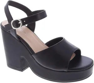 TOP Moda Women Open Toe Ankle Strap Platform Chunky Block High Heeled Sandals