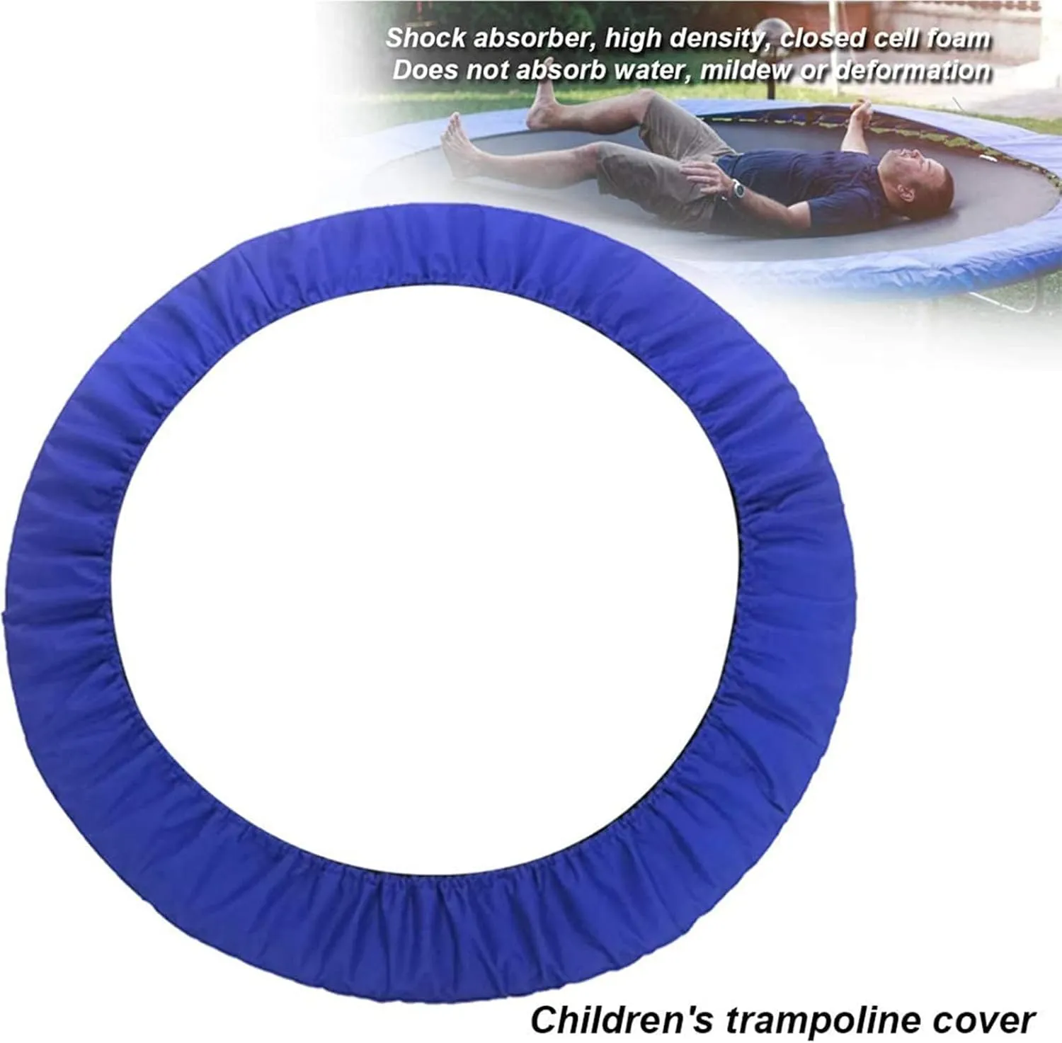 Trampoline Spring, Trampoline Accessories,Replacement Trampoline Safety Pad Mat, Oxford Cloth Safety Trampoline Spring Covers, Tear-Resistant Edge Protection Round Frames Trampoline Accessories