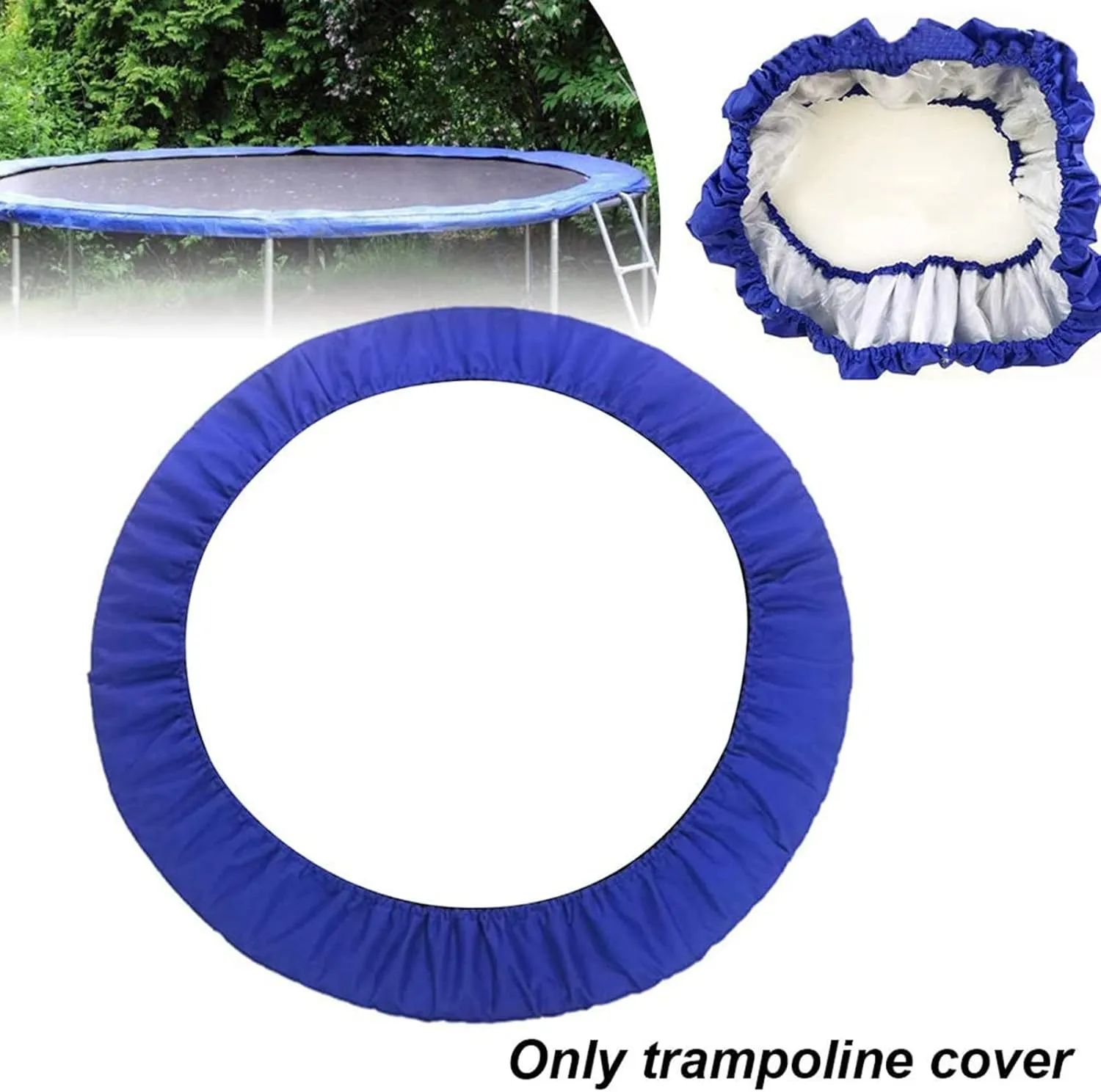 Trampoline Spring, Trampoline Accessories,Replacement Trampoline Safety Pad Mat, Oxford Cloth Safety Trampoline Spring Covers, Tear-Resistant Edge Protection Round Frames Trampoline Accessories
