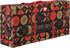 Tree Nest Large Oxford Fabric Waterproof Christmas Tree Storage Bag with Wheels & Handles, 9ft Artificial Tree Box, Rectangular, Stylish, Zipper Closure