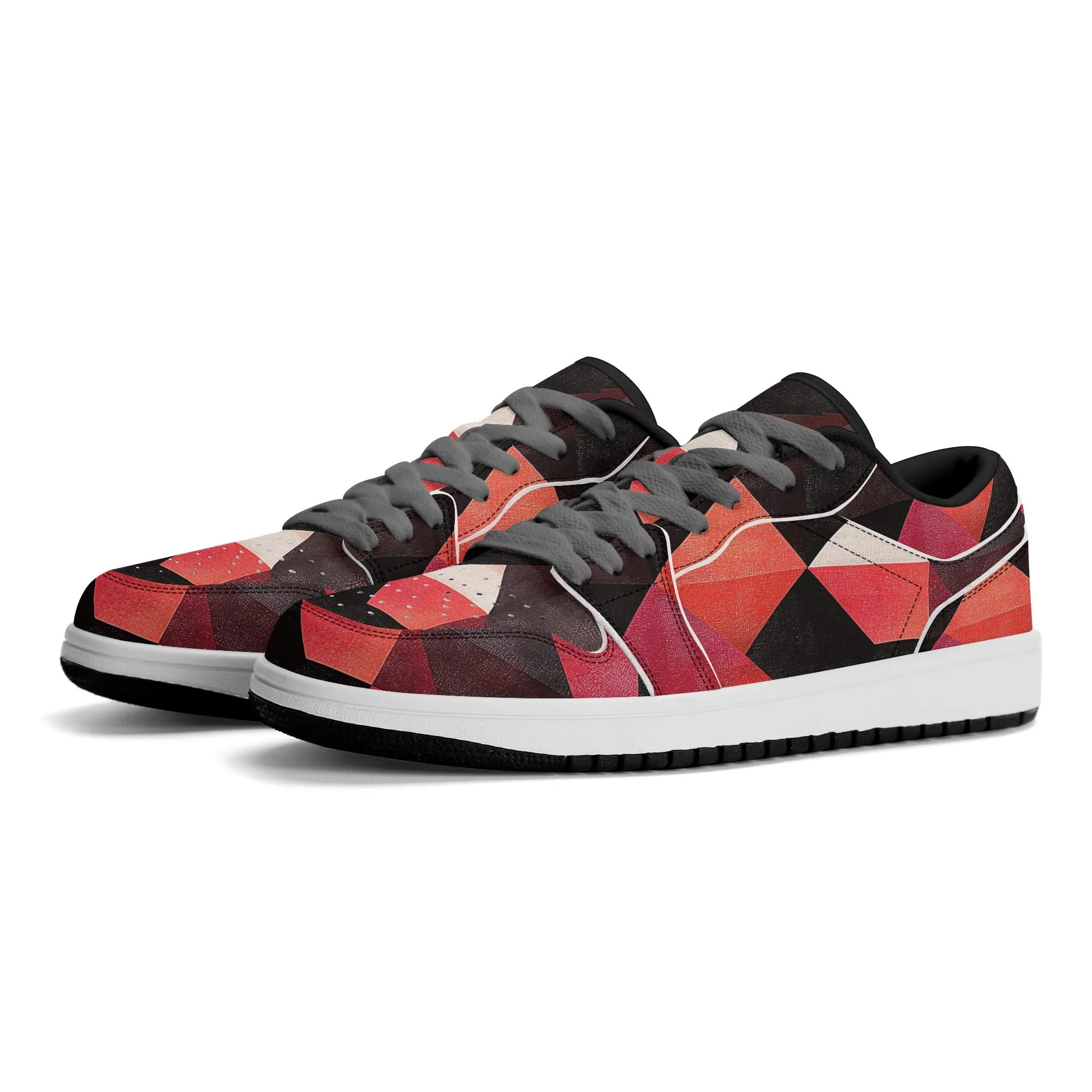 Triangle v6 Low Top Leder Sneaker für Damen