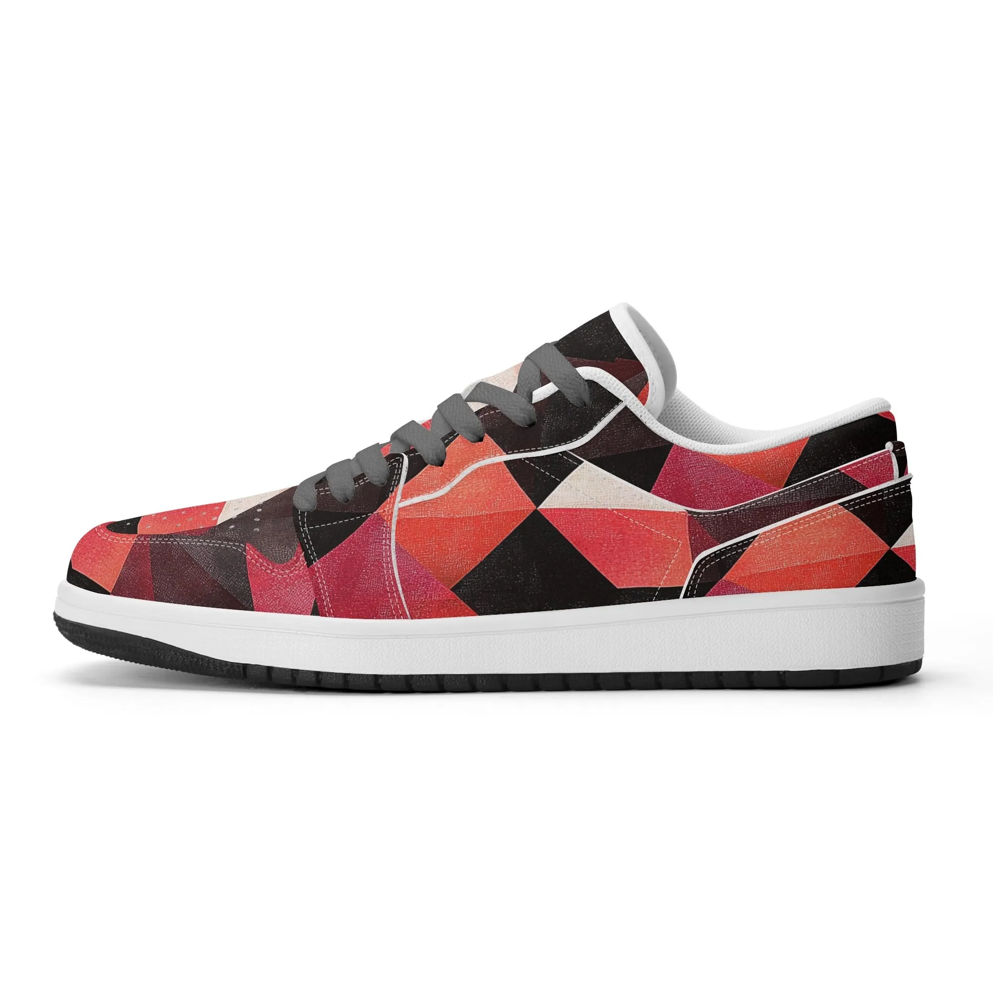 Triangle v6 Low Top Leder Sneaker für Damen
