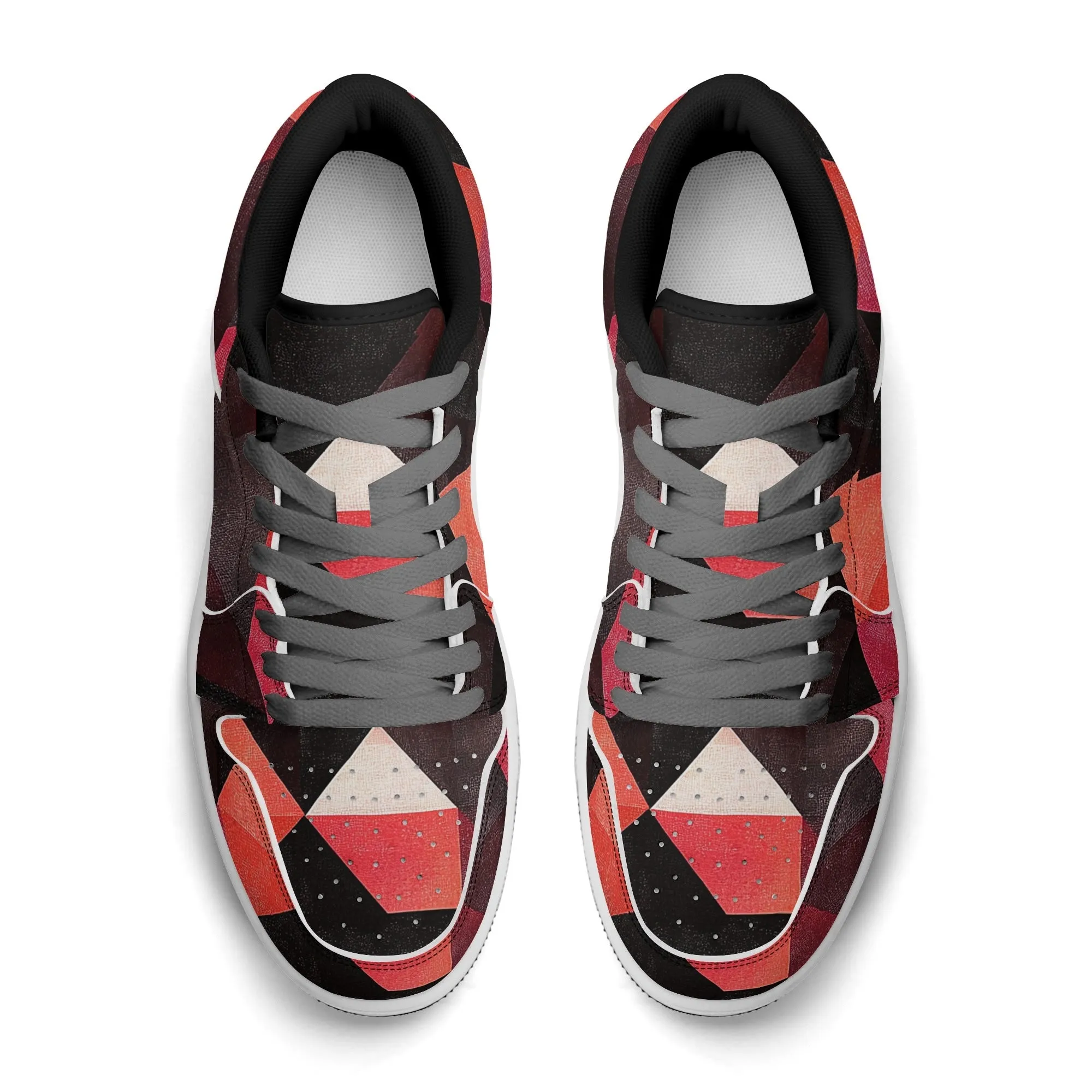 Triangle v6 Low Top Leder Sneaker für Damen