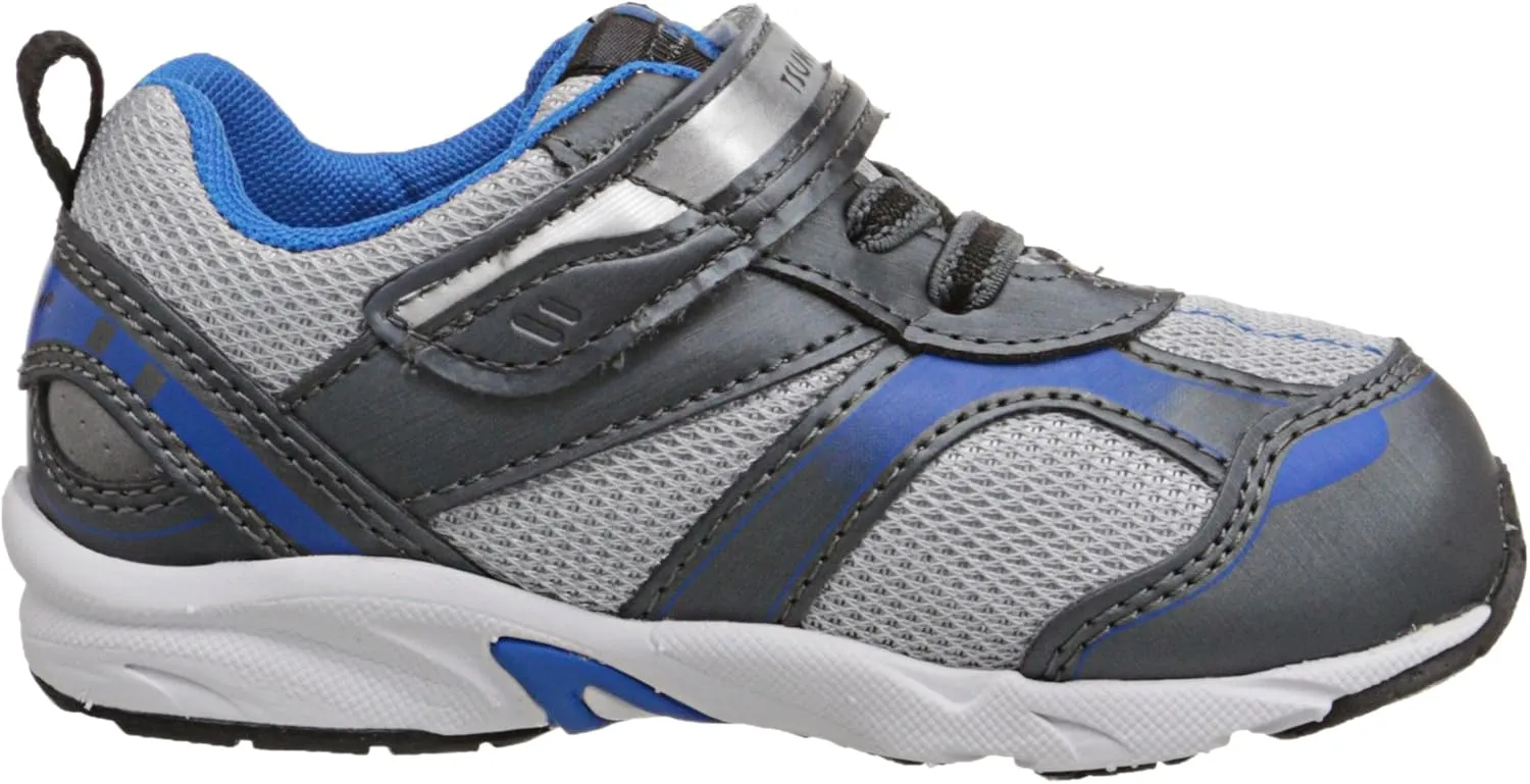 TSUKIHOSHI 3022 SPORT Strap-Closure Machine Washable Baby Sneaker Shoe with Wide Toe Box and Slip-Resistant, Non-Marking Outsole - For Infants and Toddlers, Ages 0-4