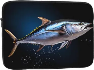 Tuna Pattern Shockproof Portable Laptop 17 inch Sleeve Bag for Men and Women - Ideal for Business Travel, School, and Daily Use