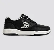 UBA Black Leather Off-White Logo Sneaker