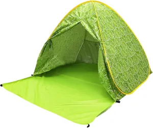 UV-Protection Pop-Up Beach Tent Portable Foldable Quick Set-Up Sun Shelter Cover with Zipper Door