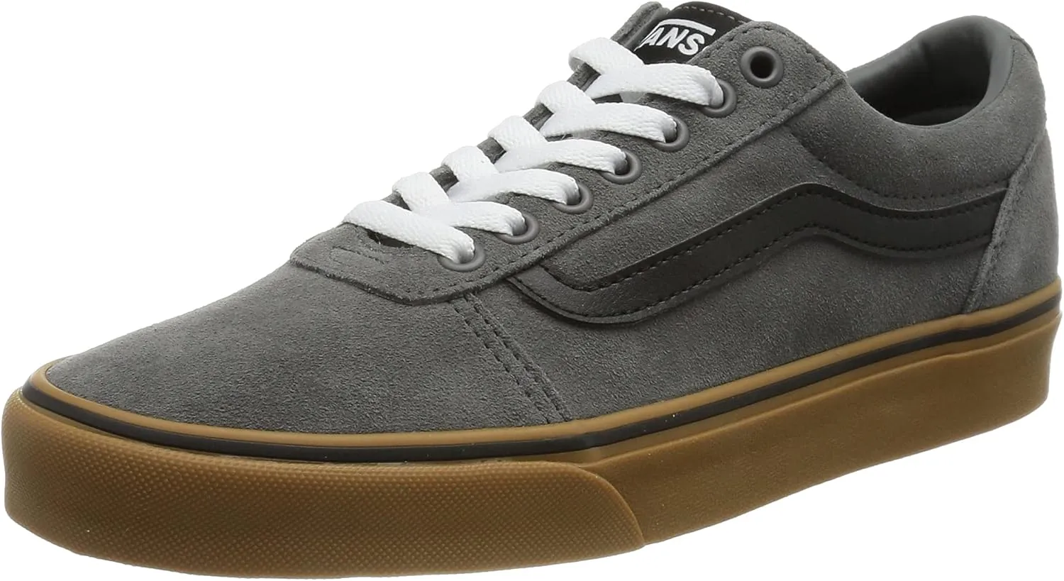 Vans Men's Ward Sneaker, Suede Pewter Gum, 8.5